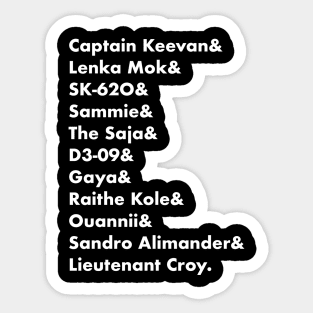 Our heroes Sticker